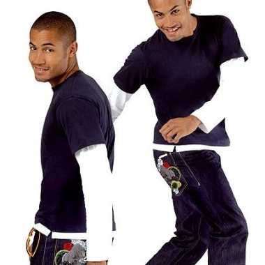 -lagen t-shirt heren
