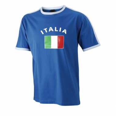 Blauw heren shirt italie