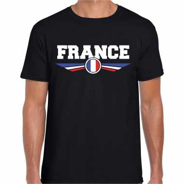 Frankrijk / france landen t shirt zwart heren