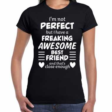 Freaking awesome best friend / beste vriend cadeau t shirt zwart