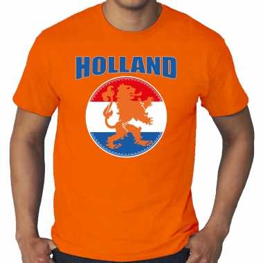 Grote maten oranje t shirt holland / nederland supporter holland oranje leeuw ek/ wk heren