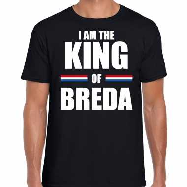 I am the king of breda koningsdag t shirt zwart heren