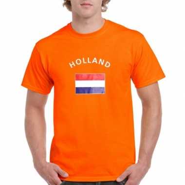 Oranje t shirt holland heren