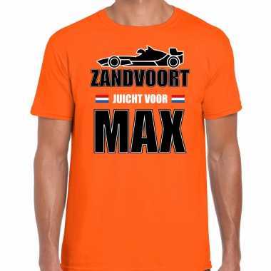 Oranje zandvoort juicht max supporter / race fan t shirt heren