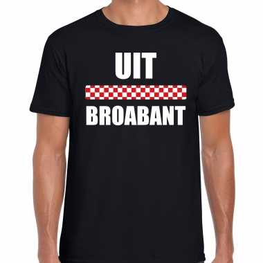 Uit broabant vlag brabant t shirts brabants dialect zwart heren
