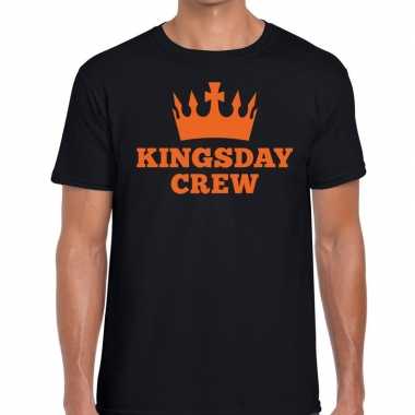 Zwart kingsday crew t shirt heren