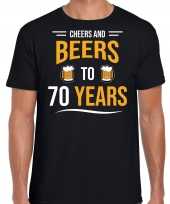 Cheers and beers jaar verjaardag cadeau t-shirt zwart heren 10251693