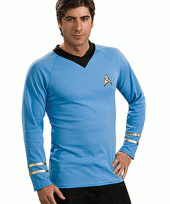 Classic star trek t shirt blauw