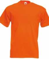 Fruit of the loom t shirt oranje
