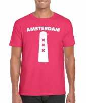 Gay pride amsterdammertje shirt roze heren