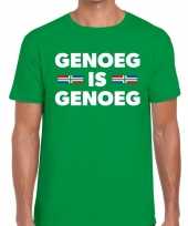 Groningen protest t-shirt genoeg is genoeg groen heren