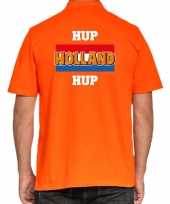 Grote maten oranje polopoloshirt holland nederland supporter hup holland hup ek wk heren