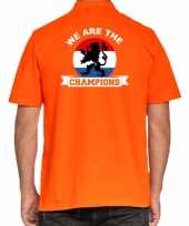 Grote maten oranje poloshirt holland nederland supporter holland kampioen leeuw ek wk he