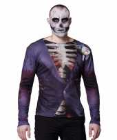 Halloween heren shirt zombie bruidegom