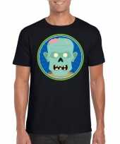 Halloween zombie t-shirt zwart heren