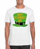 Happy st patricksday shirt t-shirt wit heren