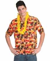 Hawaii shirt rood oranje