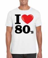 I love eighties t-shirt wit heren