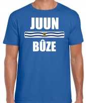 Juun buze vlag zeeland t-shirts zeeuws dialect blauw heren