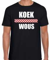 Koek wous vlag brabant t-shirts brabants dialect zwart heren