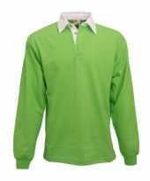 Lime poloshirt heren