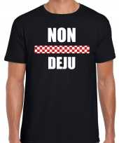 Non deju vlag brabant t-shirts brabants dialect zwart heren
