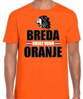 Oranje t-shirt breda brult oranje heren holland nederland supporter shirt ek wk