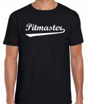 Pitmaster bbq barbecue cadeau t-shirt zwart heren
