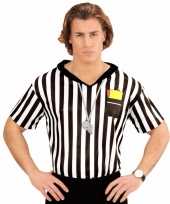 Scheidsrechter verkleed shirt heren