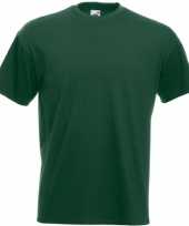 Set stuks basic donker groen t-shirt heren maat m