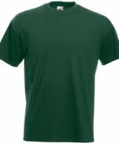 Set stuks basic donker groen t-shirt heren maat xl 10273060