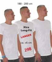 Set stuks extra lang t-shirt wit heren maat xl 10295073