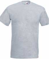 Set stuks grote maten basic licht grijs t-shirts heren maat xl 10226502