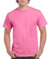 Set stuks roze katoenen t-shirts volwassenen maat l 10216111