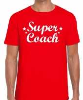 Super coach cadeau t-shirt rood heren