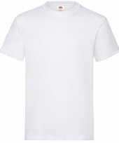 T shirt wit ronde hals gr heavy t heren