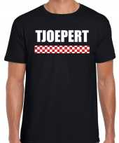 Tjoepert vlag brabant t-shirts brabants dialect zwart heren