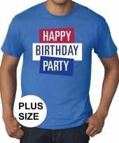 Toppers grote maten toppers happy birthday party heren t-shirt officieel