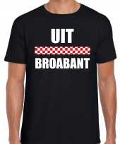 Uit broabant vlag brabant t-shirts brabants dialect zwart heren