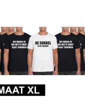 Vrijgezellenfeest heren t shirt pakket sukkel maat xl