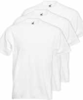 X grote maten basic wit t-shirt xl heren 10176926