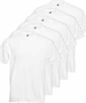 X grote maten basic wit t-shirt xl heren 10177033
