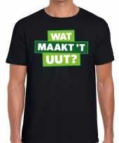 Zwarte cross wat maakt t uut zwart festival t-shirt heren